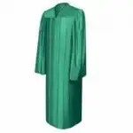 shiny-emerald_green-graduation-gown