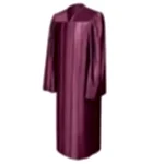 shiny-maroon-graduation-gown