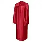 shiny-red-graduation-gown